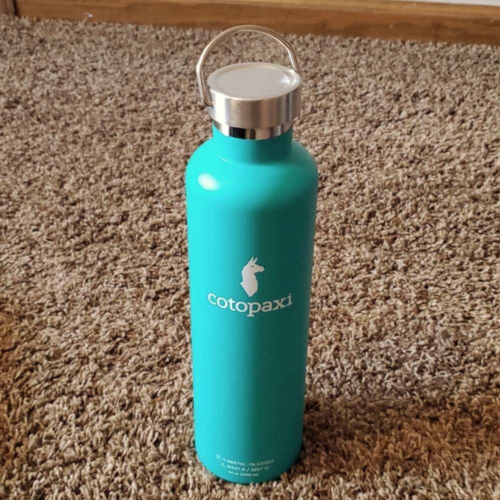Cotopaxi Gear For Good Water Bottle Canteen 34oz/1000mL Teal Stainless Steel